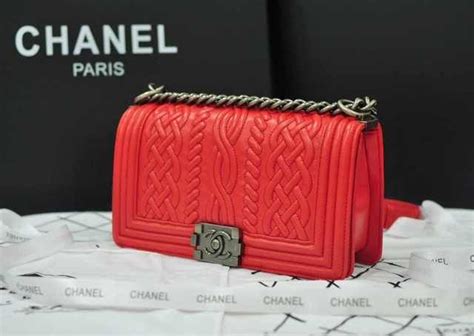 red chanel boyfriend bag.